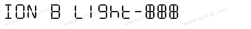 ION B Light字体转换